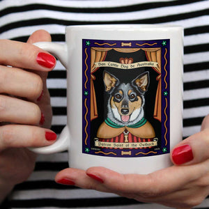 Patron Pooches Pets Mugs | Pets Outback Coffee Mugs | Retro Pets Art