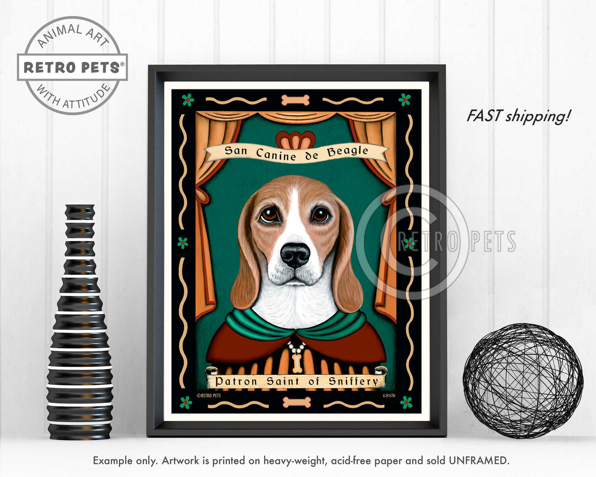 Custom Pet Portrait | Dogs Wall Art | Retropets