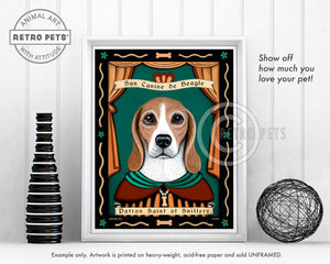 Custom Pet Portrait | Dogs Wall Art | Retropets