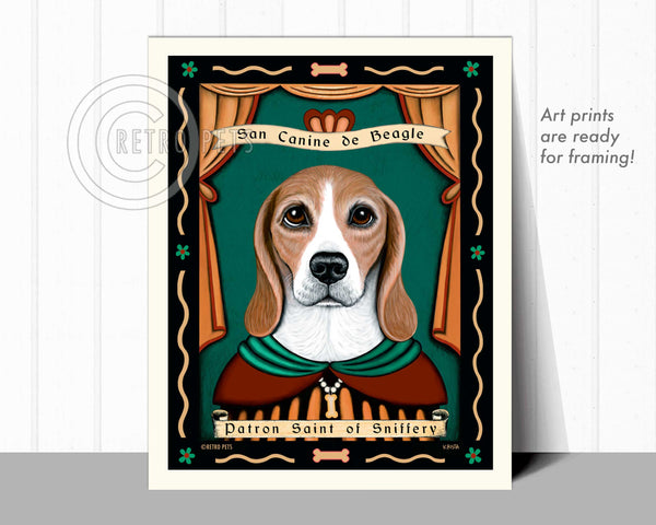 Custom Pet Portrait | Dogs Wall Art | Retropets