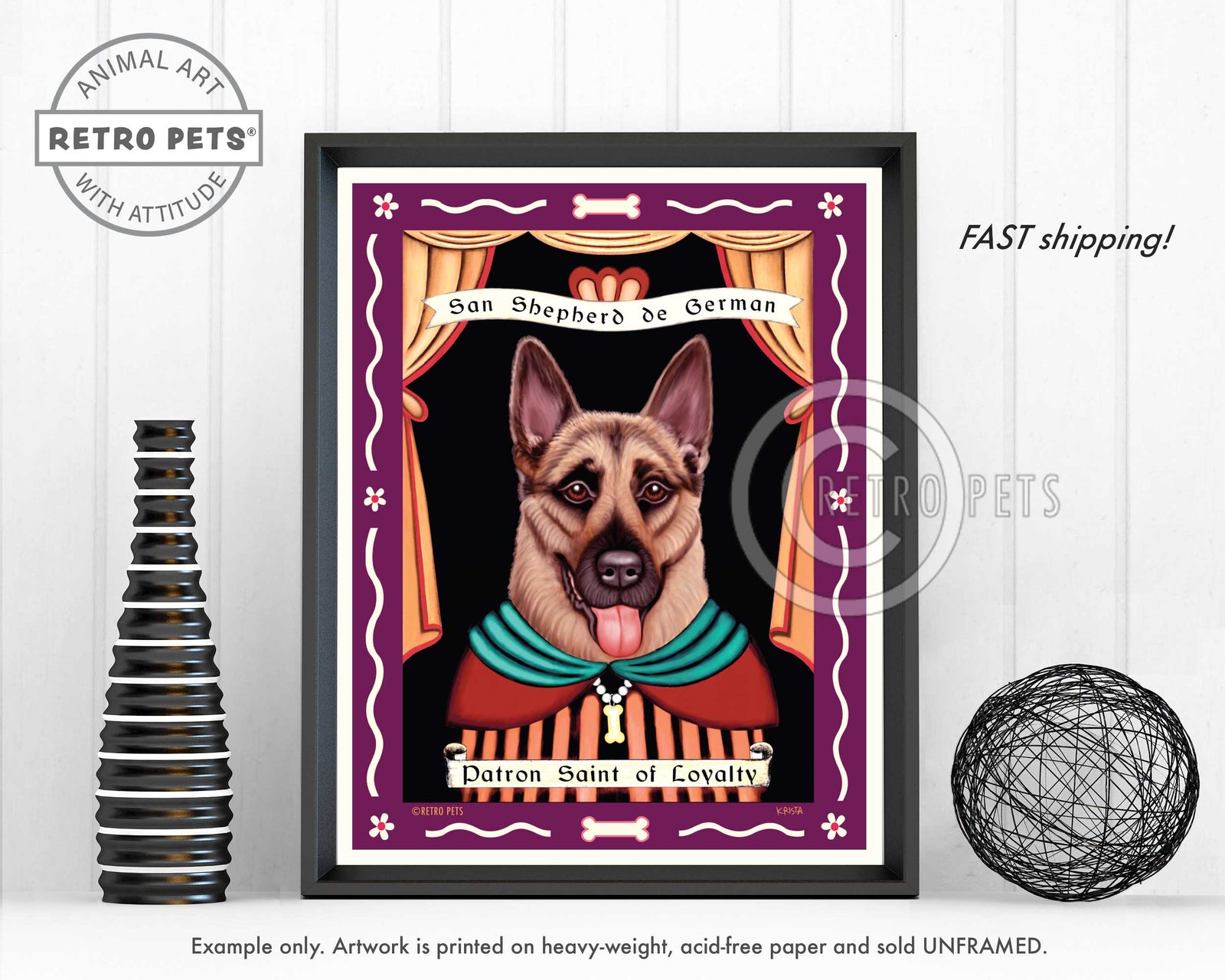 German Shepherd Wall Art