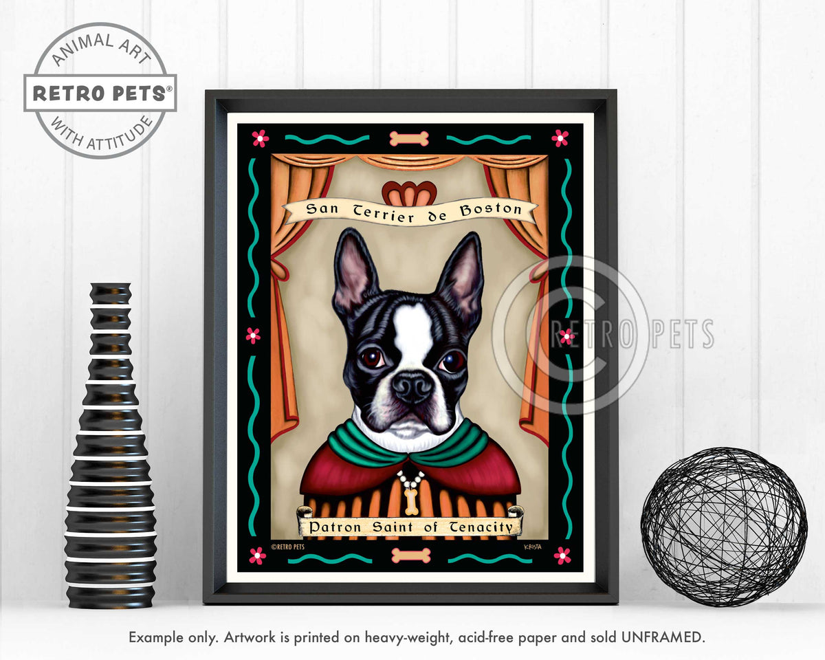 Patron Saint of Tenacity Art Prints | Retro Pets Art