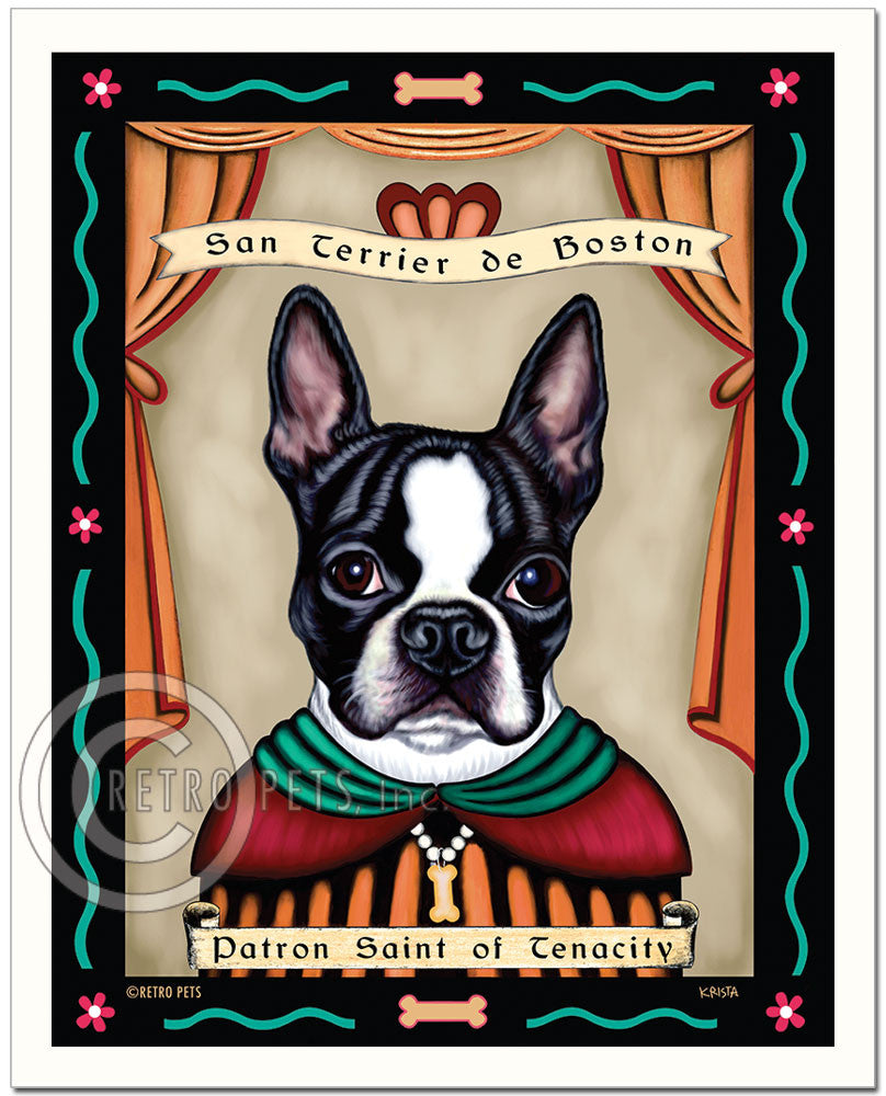 Patron Saint of Tenacity Art Prints | Retro Pets Art