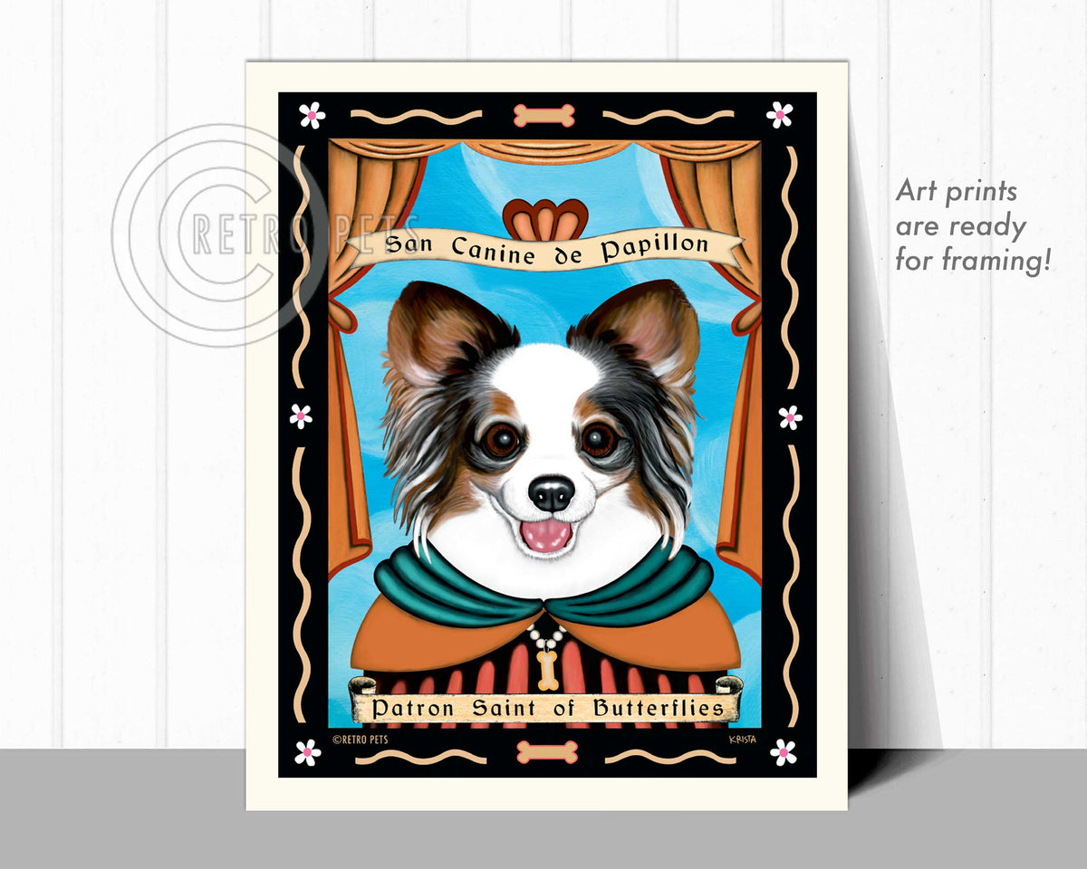 Papillon Art "Patron Saint of Butterflies" Art Print by Krista Brooks