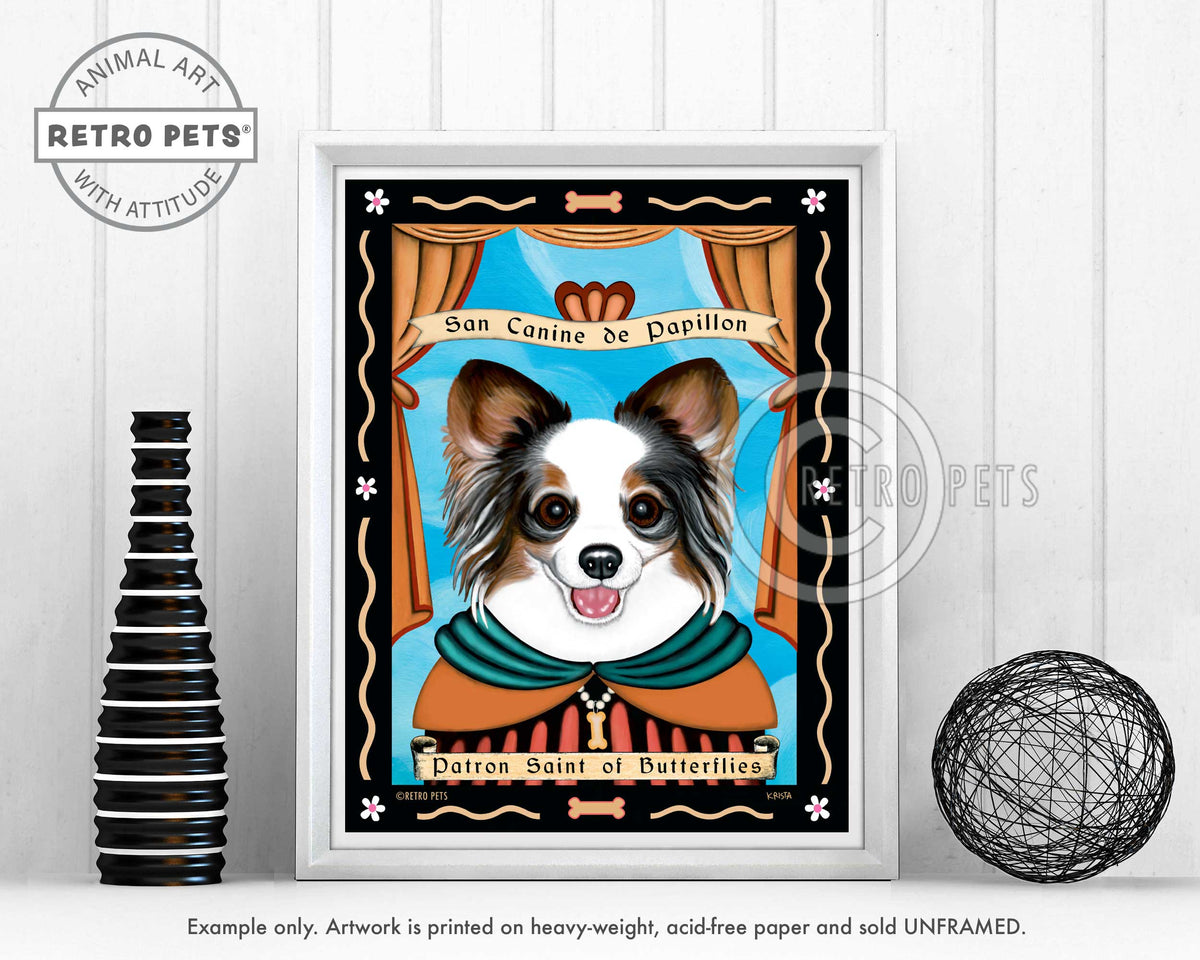 Papillon Art "Patron Saint of Butterflies" Art Print by Krista Brooks