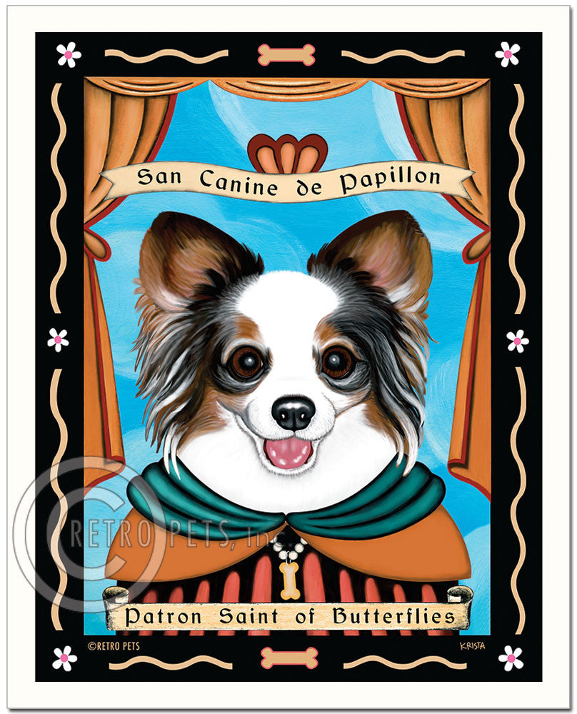 Papillon Art "Patron Saint of Butterflies" Art Print by Krista Brooks