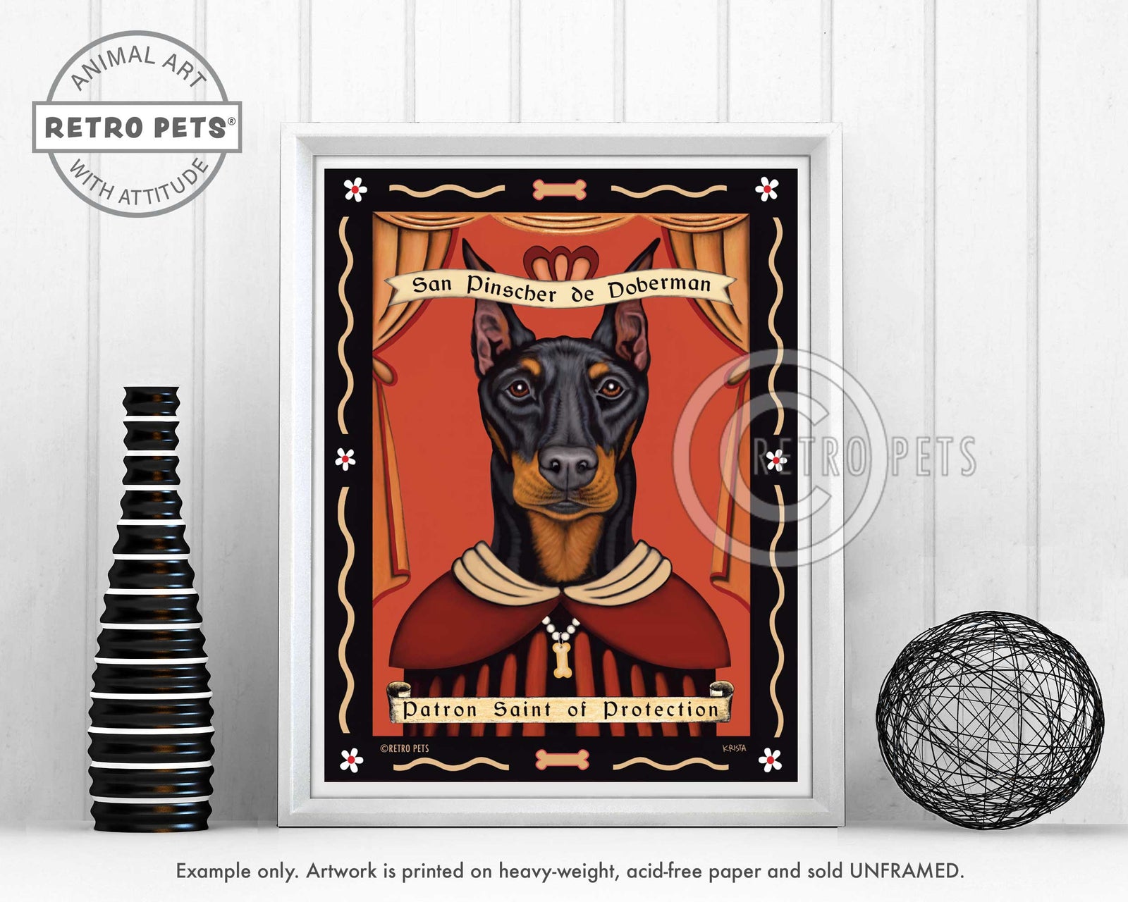 Doberman Wall Art