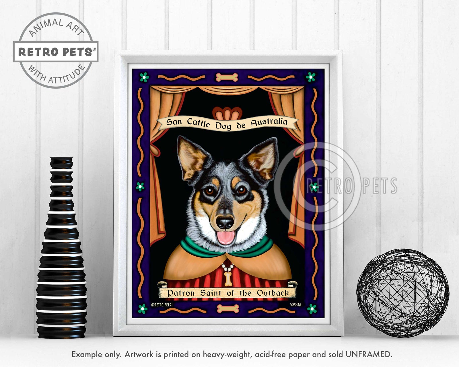 Patron Saint Outback Pets | Patron Pooches Pets | Retro Pets Art