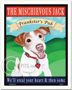 Jack Russell Terrier Art "The Mischievous Jack" Art Print by Krista Brooks