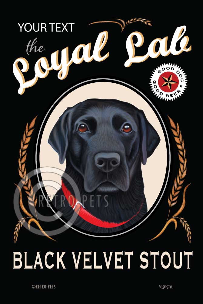 Black lab art, black labrador art, personalized dog art, bar decor, labrador art print, labrador poster, labrador gift