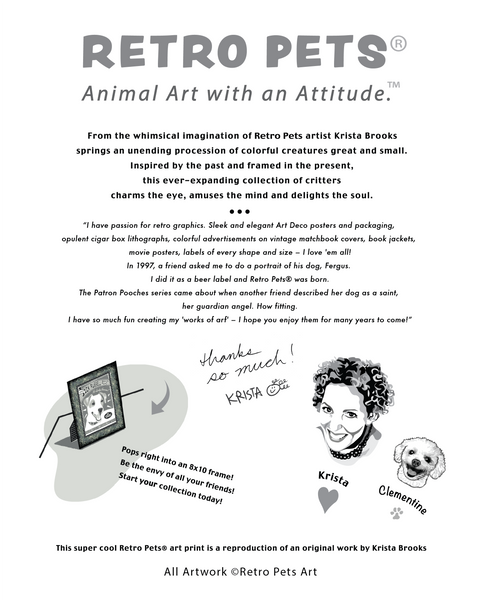 Airedale Terrier Art | Airedale Ale Pet |  Retro Pets Art
