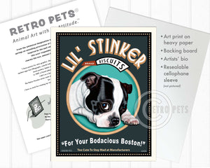 Unframed Art Prints | "Lil' Stinker" | Retro Pets Art