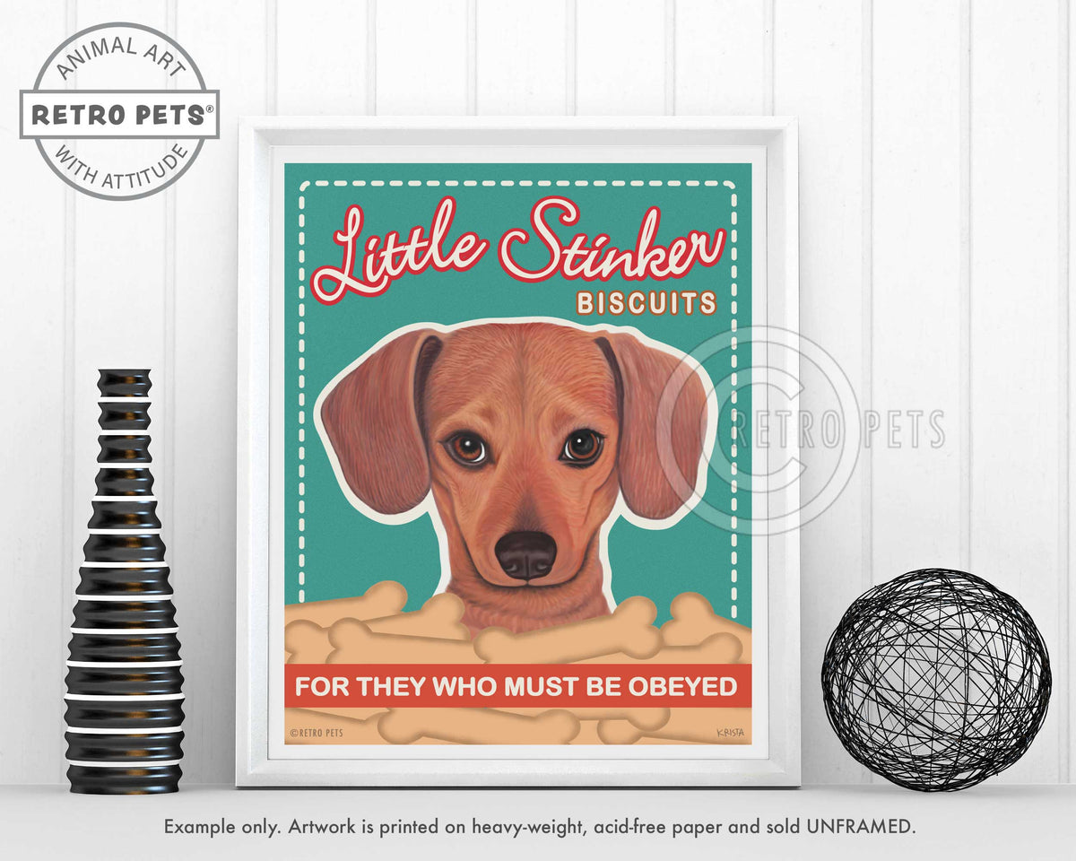 Little Stinker Doxie Print