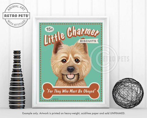 Little Charme Cairn Terrier Art | Little Charme Art | Retro Pets Art