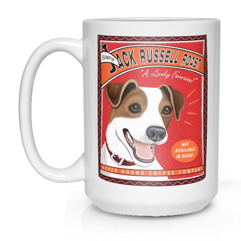 Jack Russell Terrier lover gift, Jack Russell Terrier coffee mug, JRT art, jack russell art, jack russel art