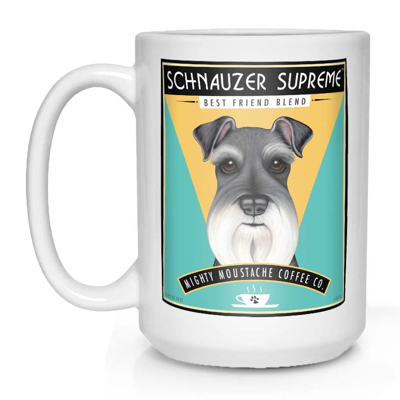 Miniature Schnauzer lover gift, Miniature Schnauzer coffee mug, schnauzer art