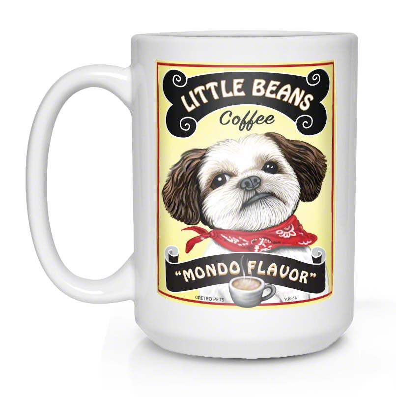 Shih-Tzu lover gift, Shih-Tzu coffee mug, Shih-Tzu art, shihtzu art