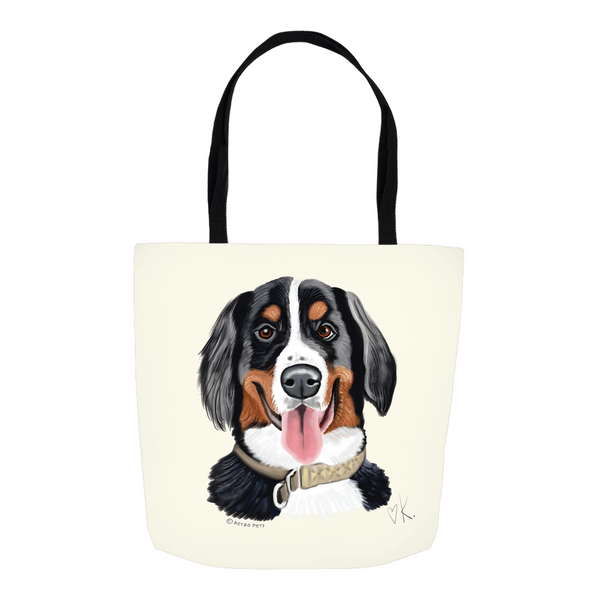 Bernese Mountain Dog Tote Bags